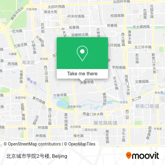北京城市学院2号楼 map