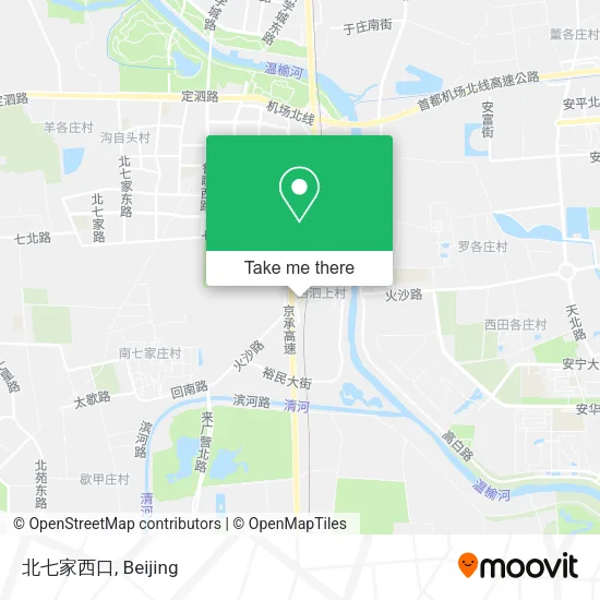北七家西口 map