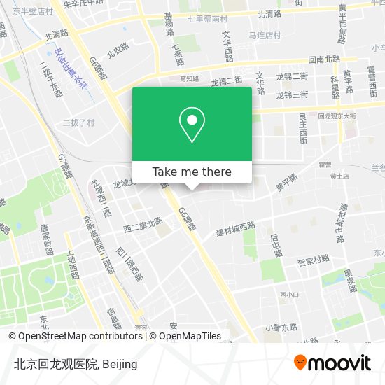 北京回龙观医院 map
