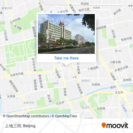 上地三街 map
