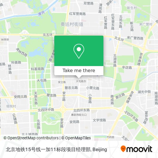 北京地铁15号线一加11标段项目经理部 map