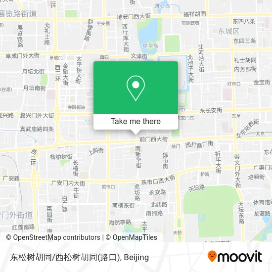东松树胡同/西松树胡同(路口) map