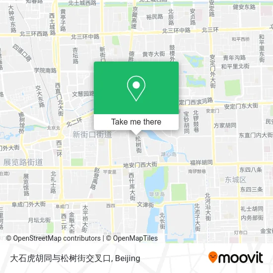 大石虎胡同与松树街交叉口 map