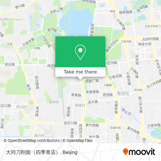 大同刀削面（四季青店） map