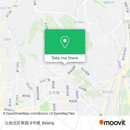 云岗北区翠园-8号楼 map