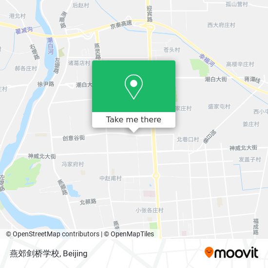 燕郊剑桥学校 map