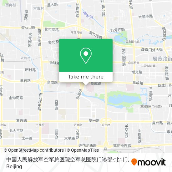 中国人民解放军空军总医院空军总医院门诊部-北1门 map