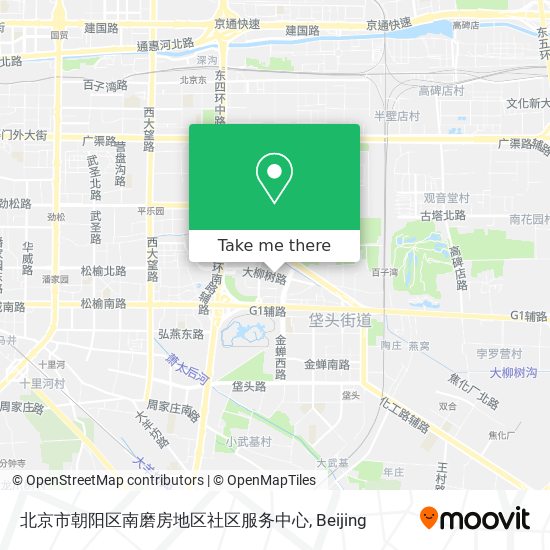 北京市朝阳区南磨房地区社区服务中心 map