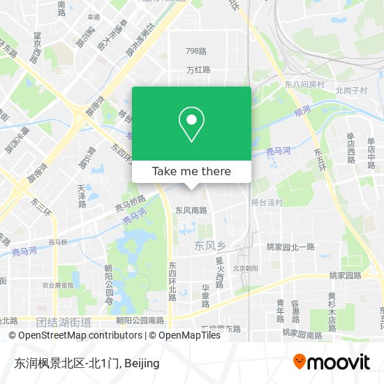 东润枫景北区-北1门 map