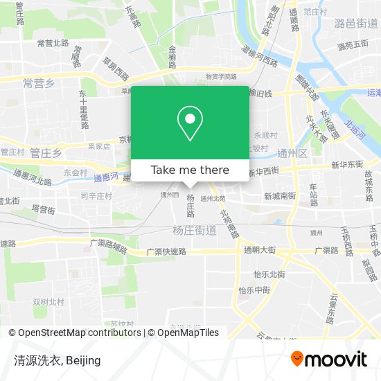 清源洗衣 map