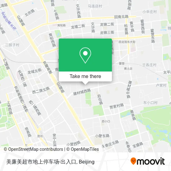 美廉美超市地上停车场-出入口 map