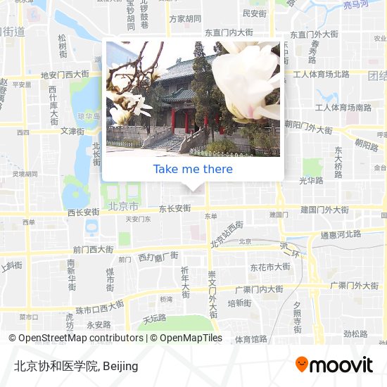 北京协和医学院 map
