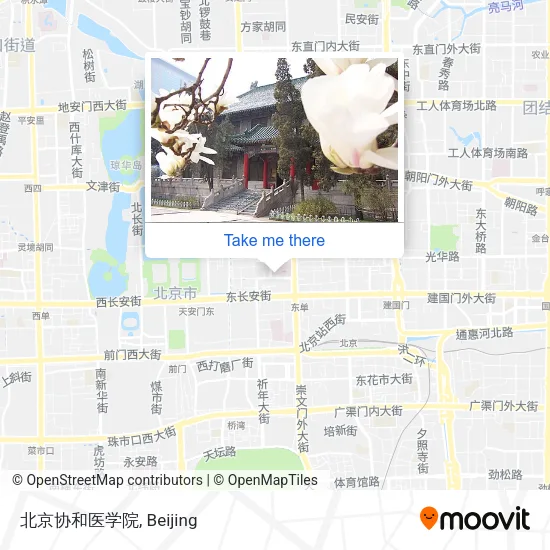 北京协和医学院 map