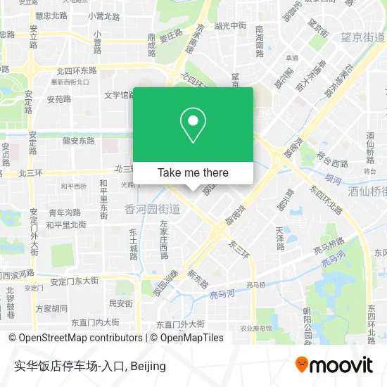 实华饭店停车场-入口 map