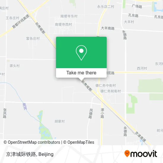 京津城际铁路 map