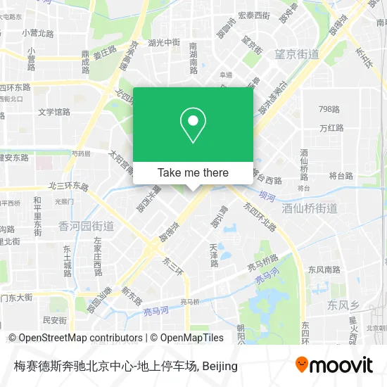 梅赛德斯奔驰北京中心-地上停车场 map