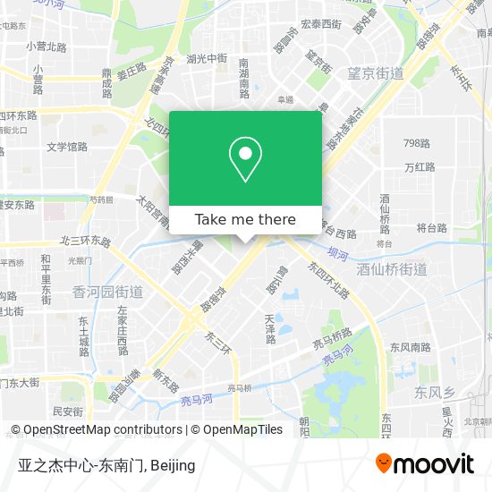 亚之杰中心-东南门 map