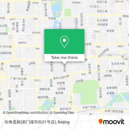 街角蛋糕(前门煤市街21号店) map