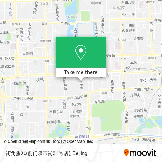 街角蛋糕(前门煤市街21号店) map