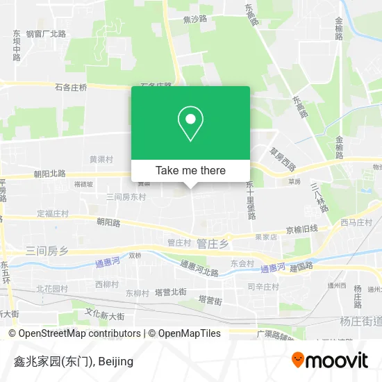 鑫兆家园(东门) map