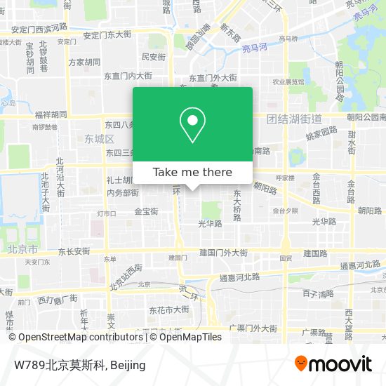W789北京莫斯科 map