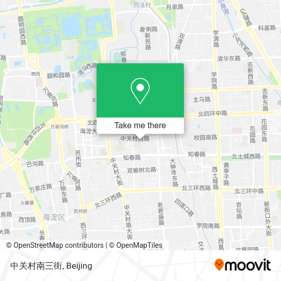 中关村南三街 map