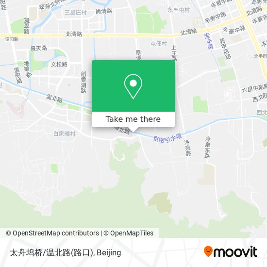 太舟坞桥/温北路(路口) map
