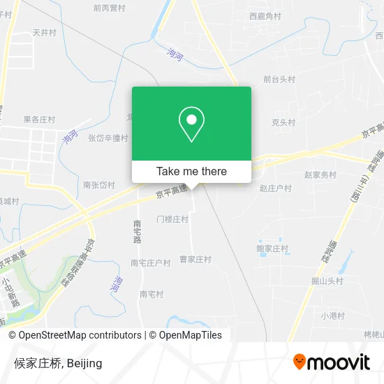候家庄桥 map