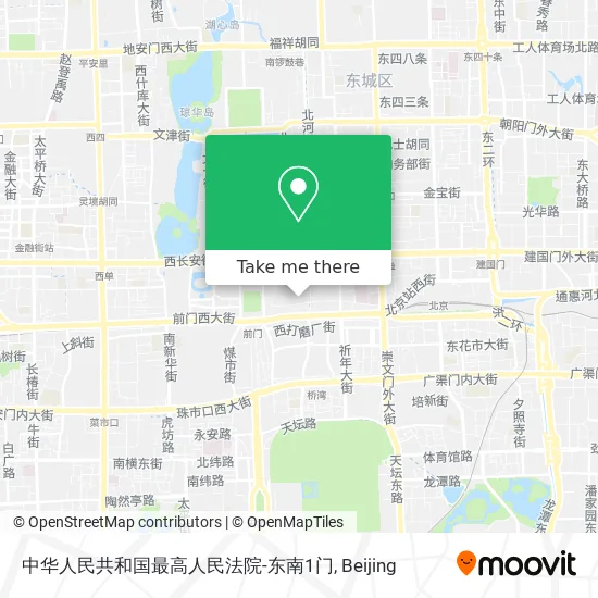 中华人民共和国最高人民法院-东南1门 map