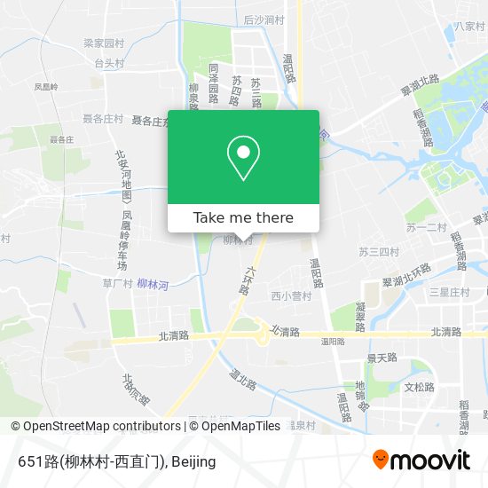 651路(柳林村-西直门) map