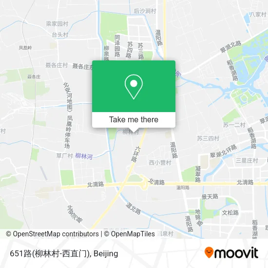 651路(柳林村-西直门) map