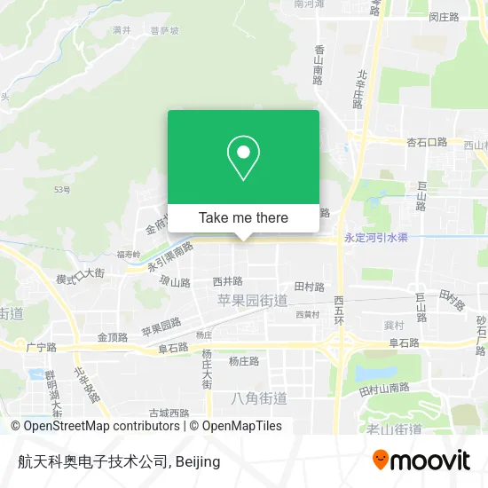 航天科奥电子技术公司 map
