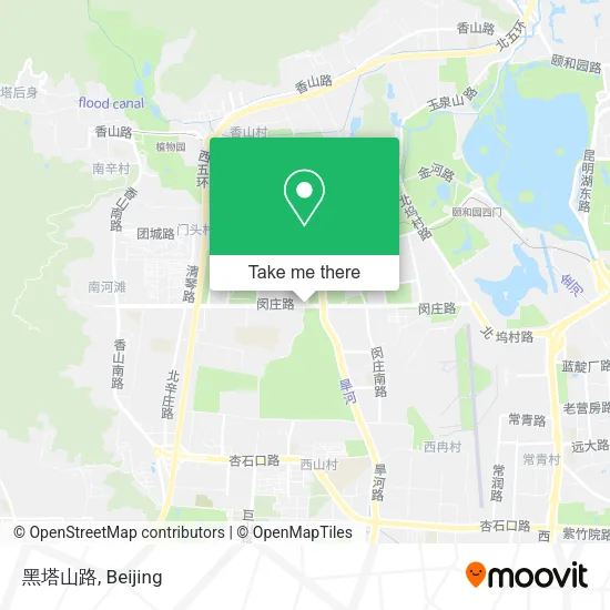 黑塔山路 map