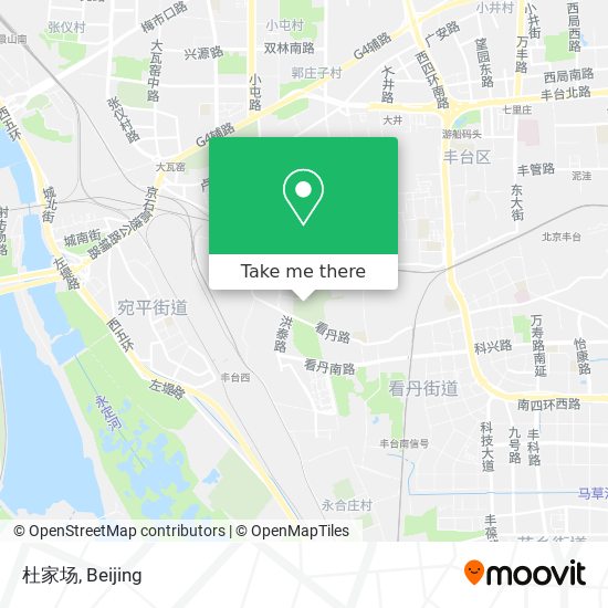 杜家场 map