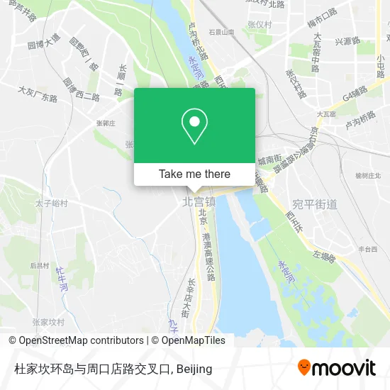 杜家坎环岛与周口店路交叉口 map