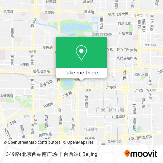 349路(北京西站南广场-丰台西站) map