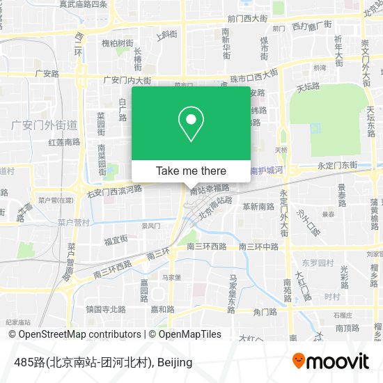 485路(北京南站-团河北村) map