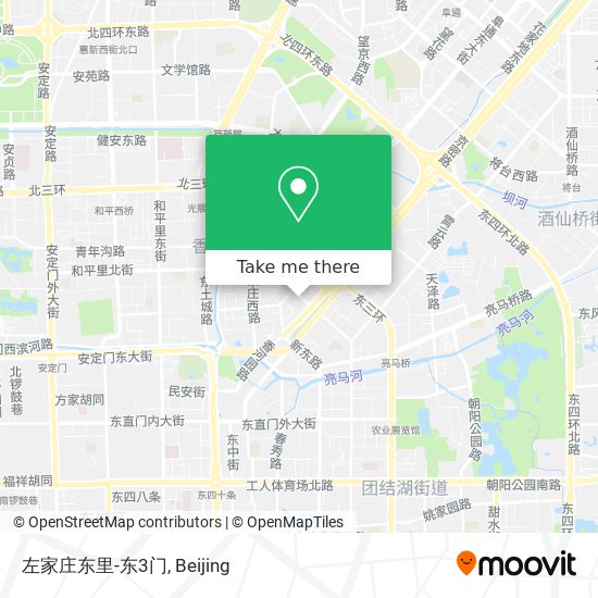 左家庄东里-东3门 map