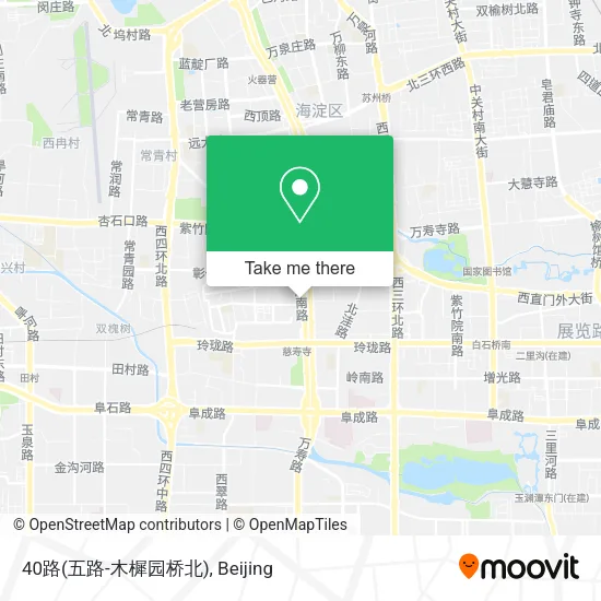 40路(五路-木樨园桥北) map