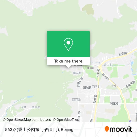 563路(香山公园东门-西直门) map