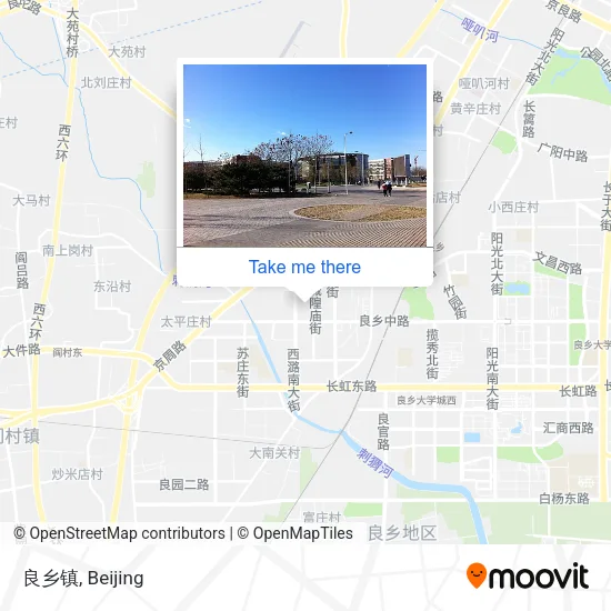良乡镇 map