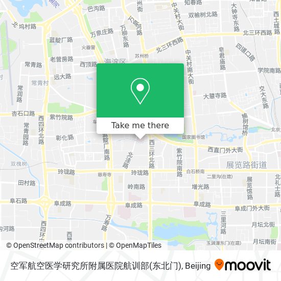 空军航空医学研究所附属医院航训部(东北门) map