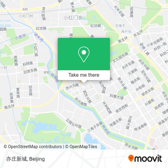 亦庄新城 map