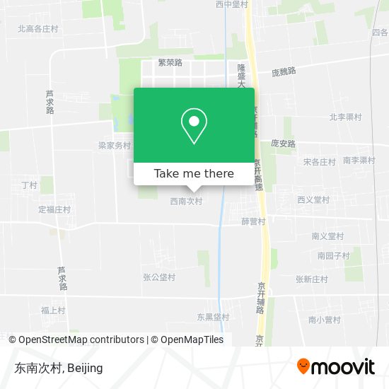 东南次村 map