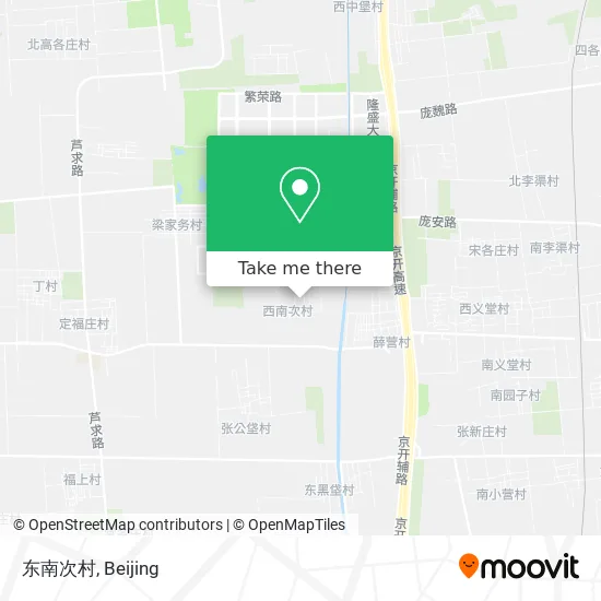 东南次村 map