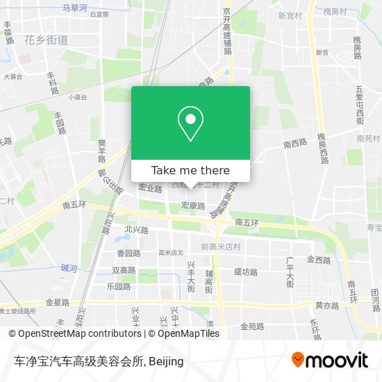 车净宝汽车高级美容会所 map