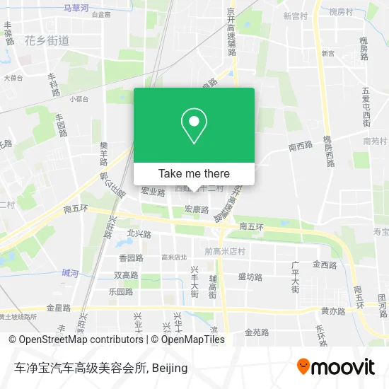 车净宝汽车高级美容会所 map