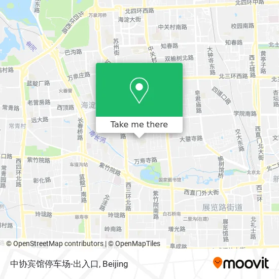 中协宾馆停车场-出入口 map