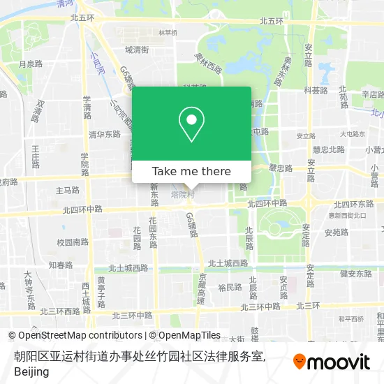 朝阳区亚运村街道办事处丝竹园社区法律服务室 map