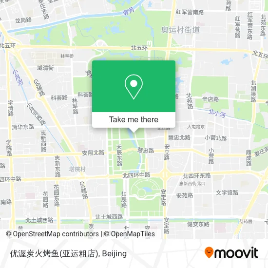 优渥炭火烤鱼(亚运粗店) map